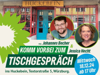 Plakat zur Veranstaltung mit Jessica Hecht und Johannes Becher im Huckebein