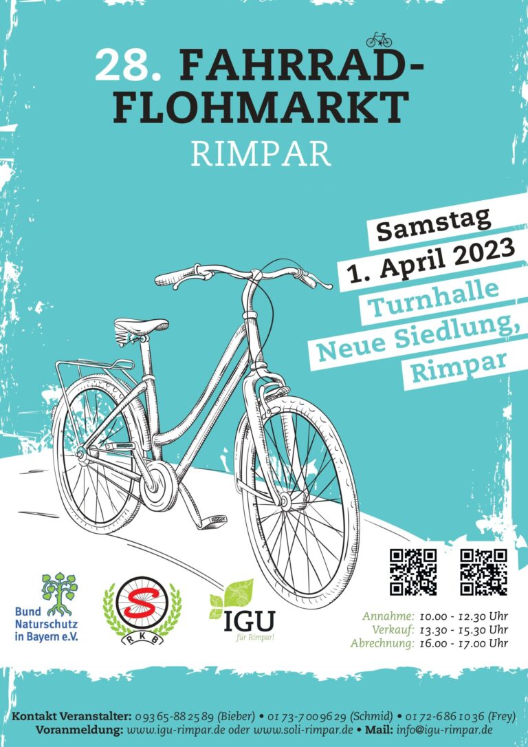 28. Rimparer Fahrrad-flohmarkt 2023