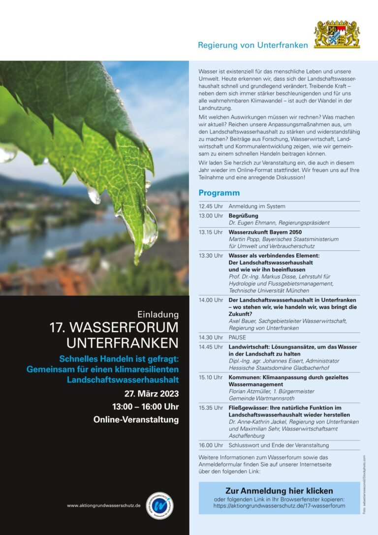 17. Wasserforum Unterfranken