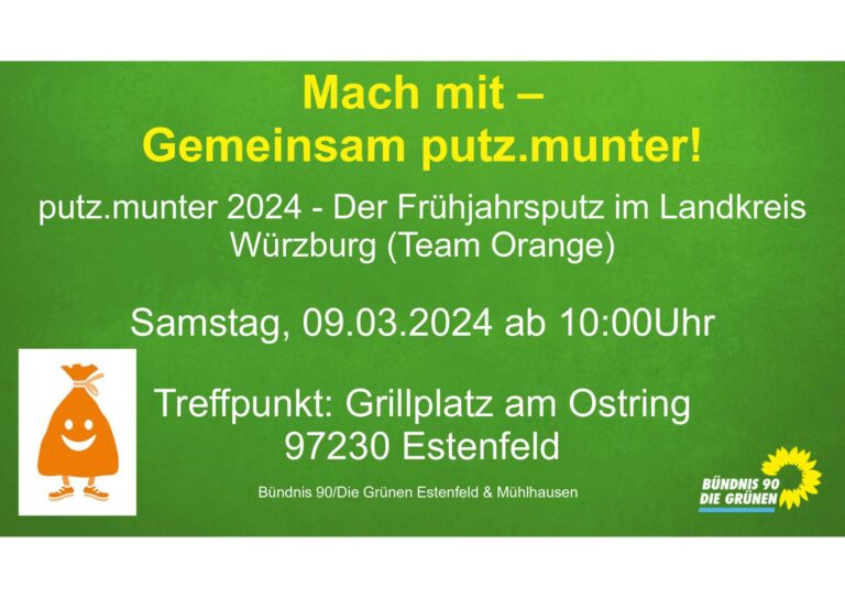 Putz.Munter Aktion in Estenfeld