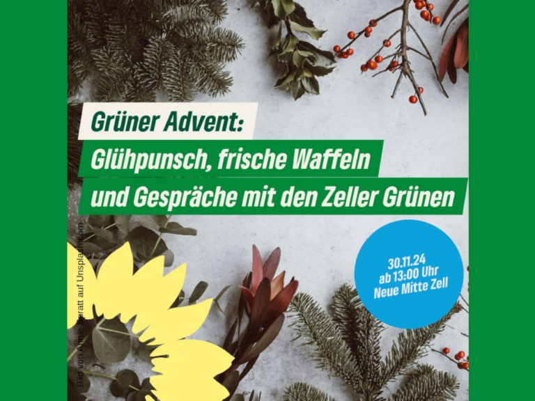 Samstag, 30.11.24: Grüner Advent in Zell am Main