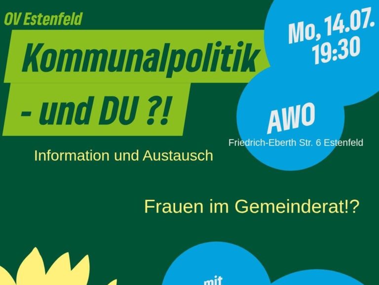Montag, 14.07.25: Kommunalpolitik und Du?
