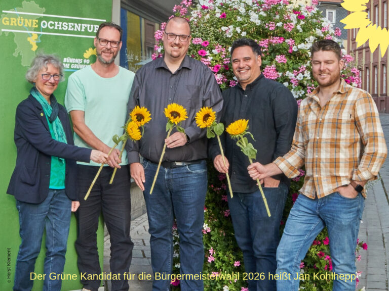 Der Grüne OV Ochsenfurt stellt erstmals Bürgermeisterkandidat auf!