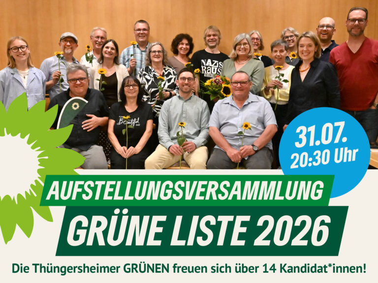 Thüngersheimer GRÜNE starten mit paritätisch besetzter Liste in die Kommunalwahl 2026