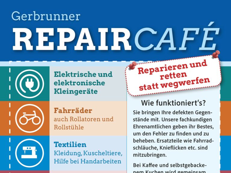 Drittes Gerbrunner RepairCafé ein voller Erfolg!
