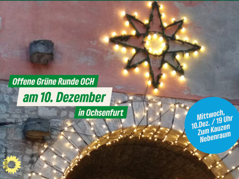 Mittwoch, 10.12.25: Offene Grüne Runde in Ochsenfurt