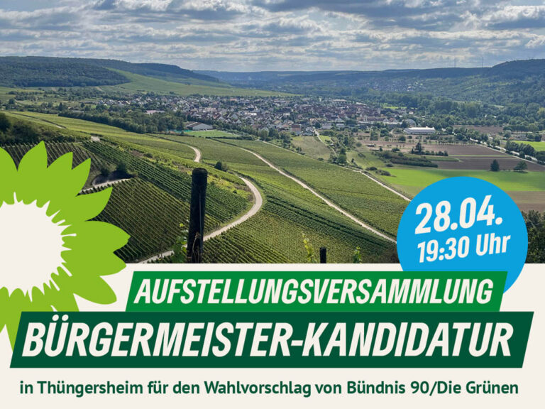 Aufstellungsversammlung zur Bürgermeisterwahl