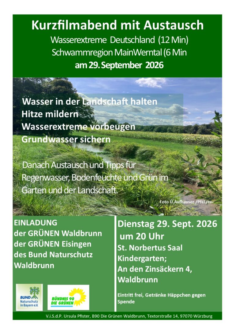 Filmabend: Wasser halten – Hitze mildern