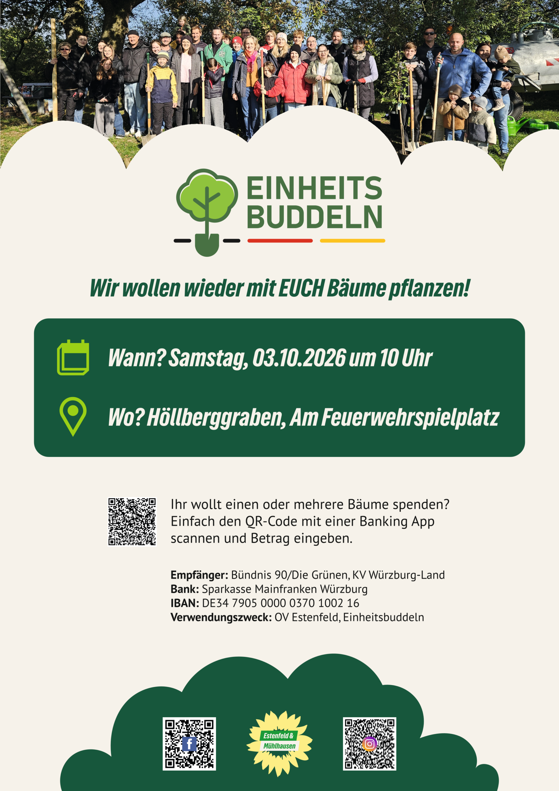 Plakat Einheitsbuddeln 2026